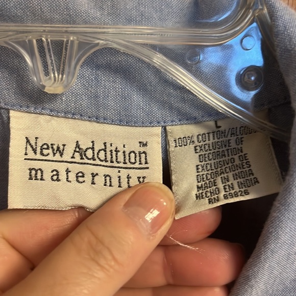 Large New Addition maternity top. 100% cotton. - Picture 4 of 4